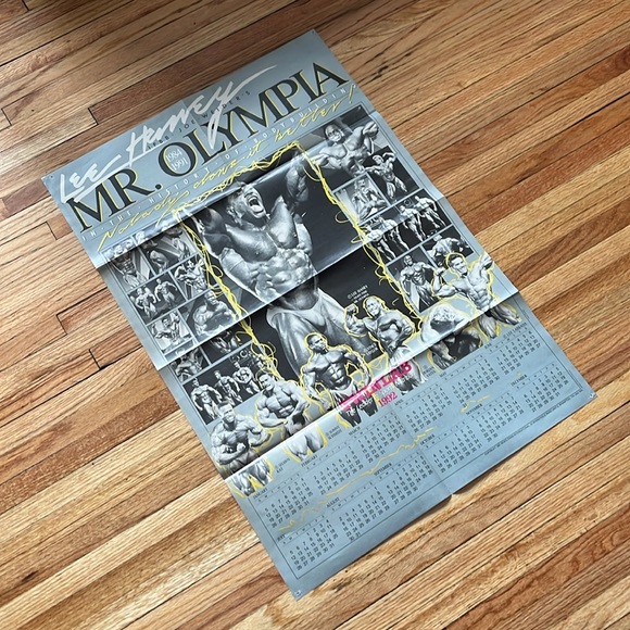 Vintage MuscleMag Calendar Poster / 1991 / Muscle Magazine - Picture 2 of 8